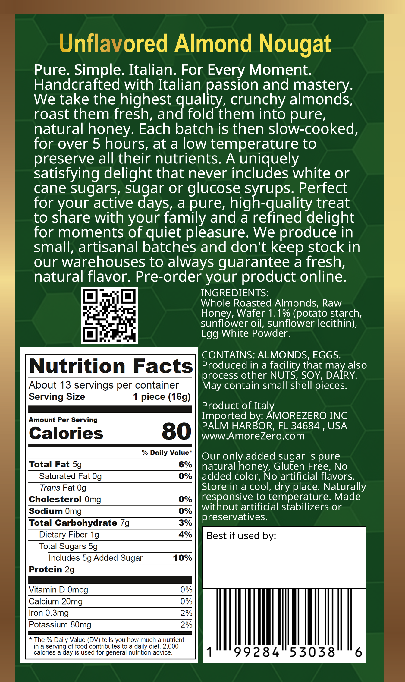 Soft Unflavored Torrone - Image 2