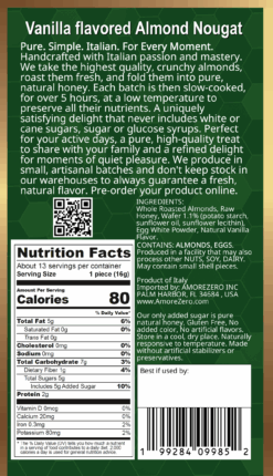 Alternative view of Soft Vanilla Torrone