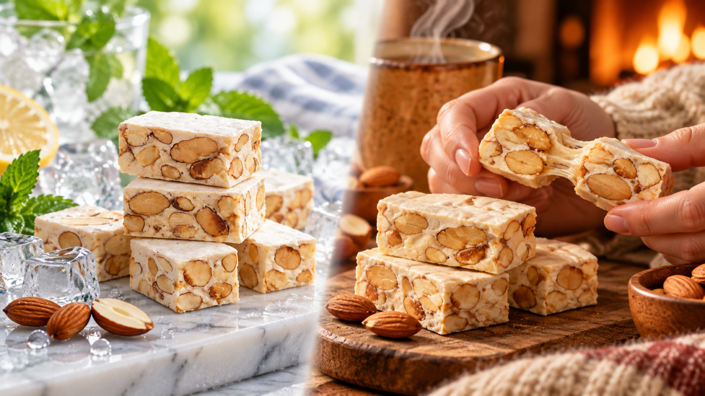 AmoreZero texture changes naturally with temperature, from cold and compact to warm and chewy
